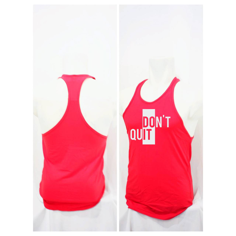 Baju Gym Workout Singlet Dont Quit
