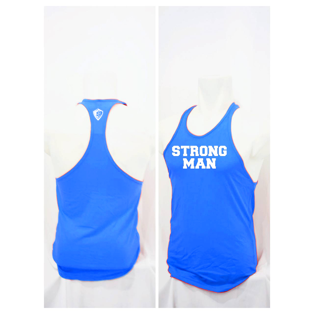 Baju gym Singlet Fitnes Strongman Pria Bofydit