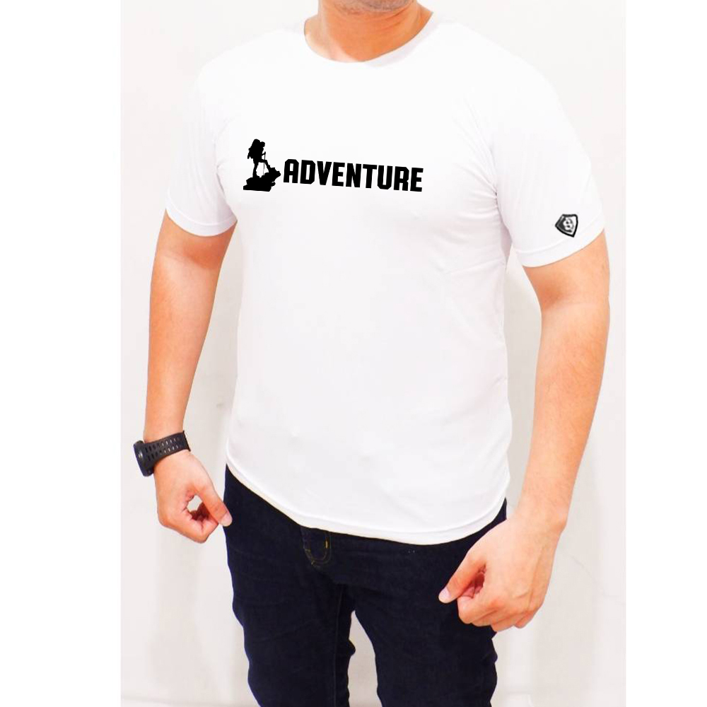 Kaos Bodyfit Adventure Gym Fitness Pecinta Alam Hiking