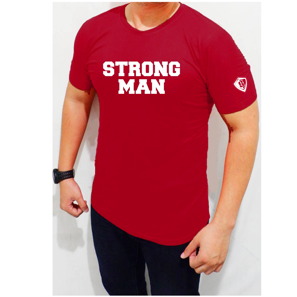 Kaos Fitnes Pria Bodyfit Strongman